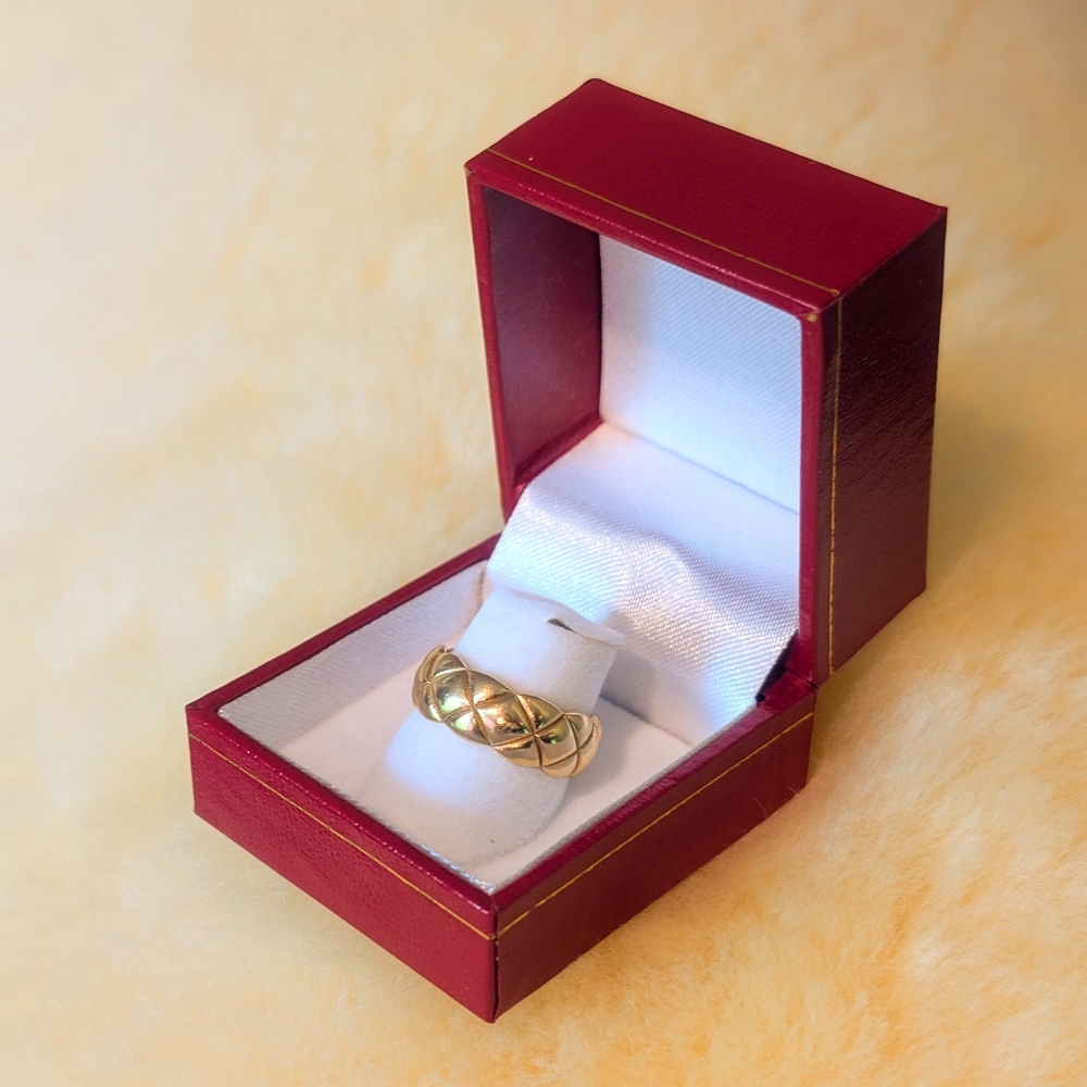 Real 18K Saudi Gold Ring Sz 6.5
